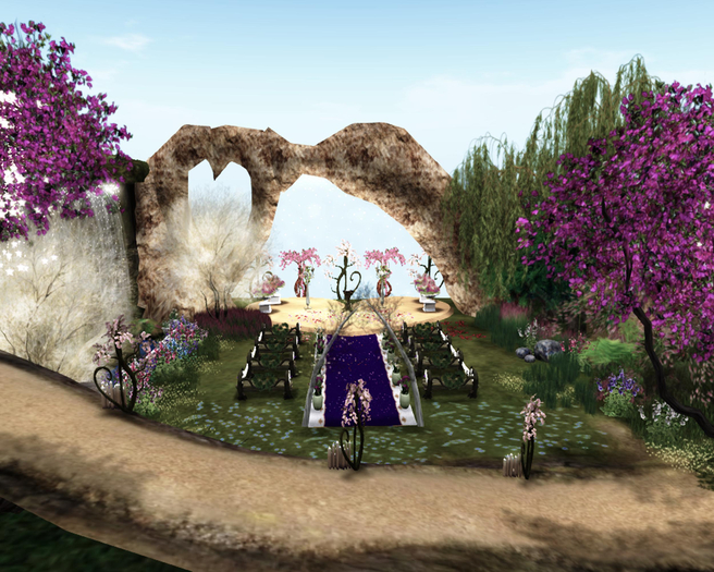 Second Life Marketplace Wedding Reception Set...ENCHANTED FOREST